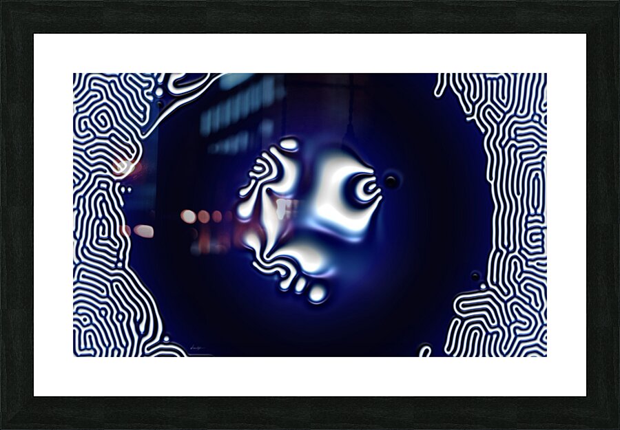 DM Deep Blue 3 Picture Frame print