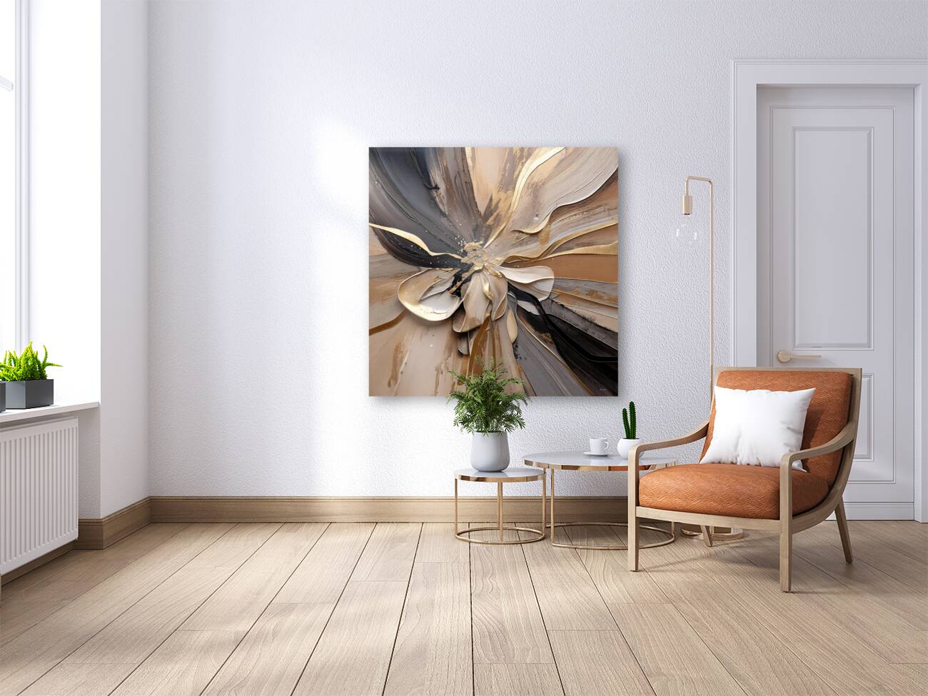 DM  Golden Floral 008 Reproduction