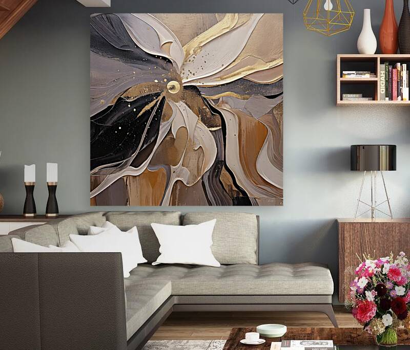 DM  Golden Floral 009 Reproduction