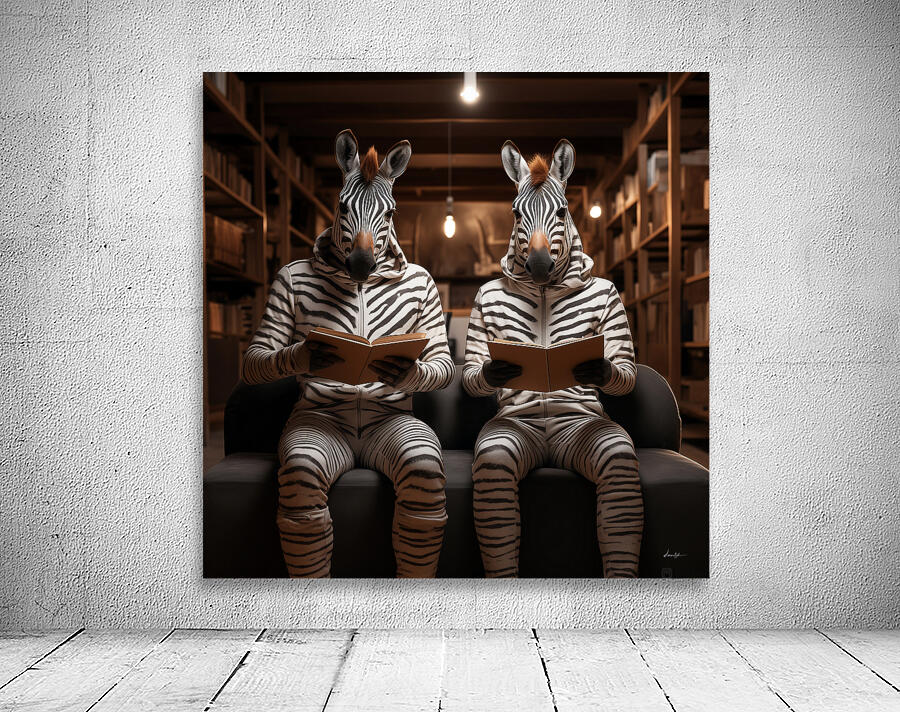 DM-Zebras at library Wall Preview