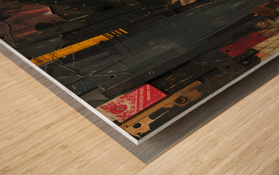 DM-Modern Portrait 0002 Impression sur bois