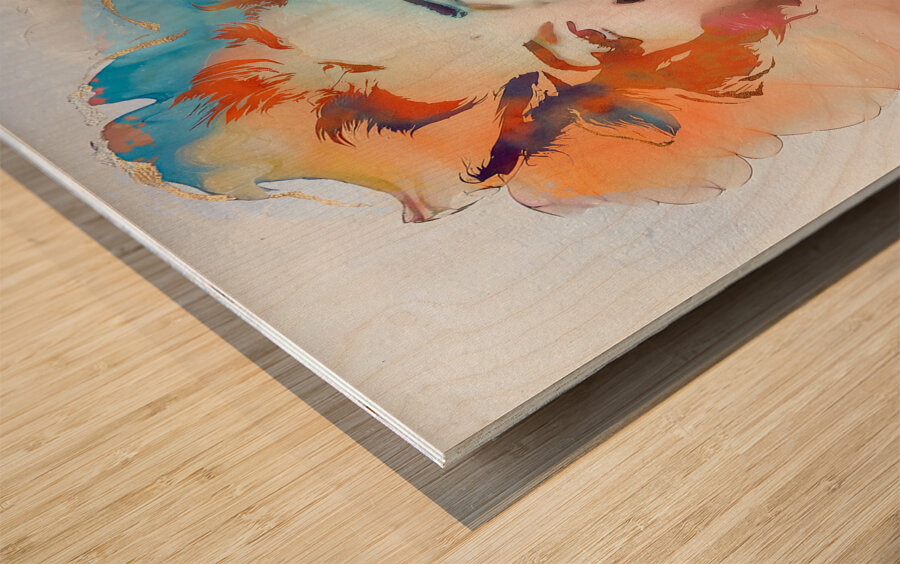 DM-Love deeply live boldly Wood print