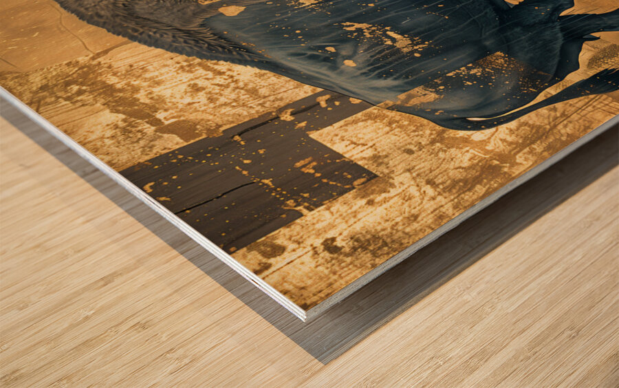 DM-Buffalo in the city 001 Wood print