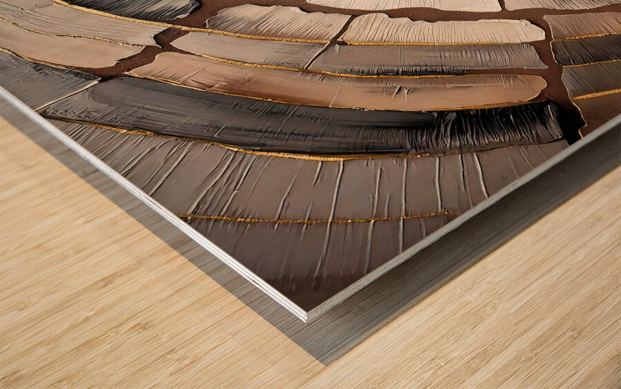 Dm- Abstract 002 Impression sur bois