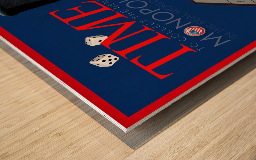 DM-Monopoly in the real world Wood print