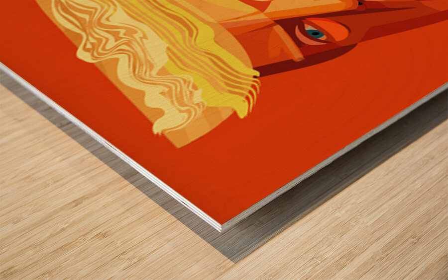 DM  Donald BAD Wood print