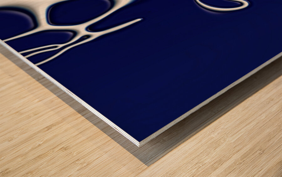 DM Deep Blue 1 Impression sur bois