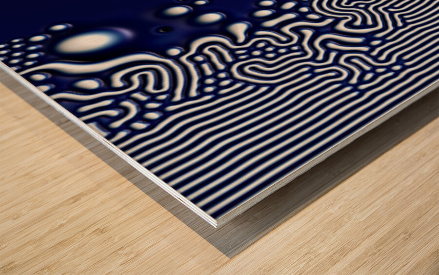 DM Deep Blue 2 Wood print