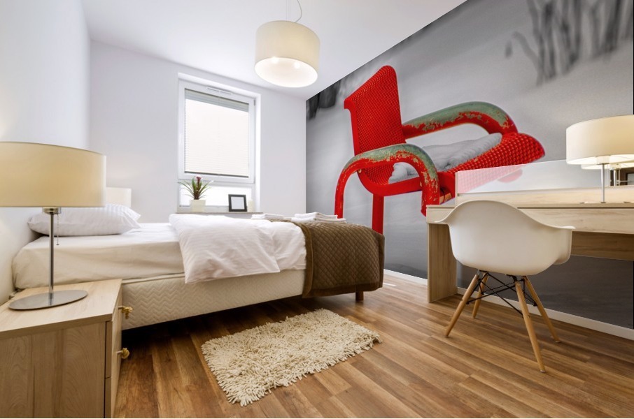 Red Chair Mural print
