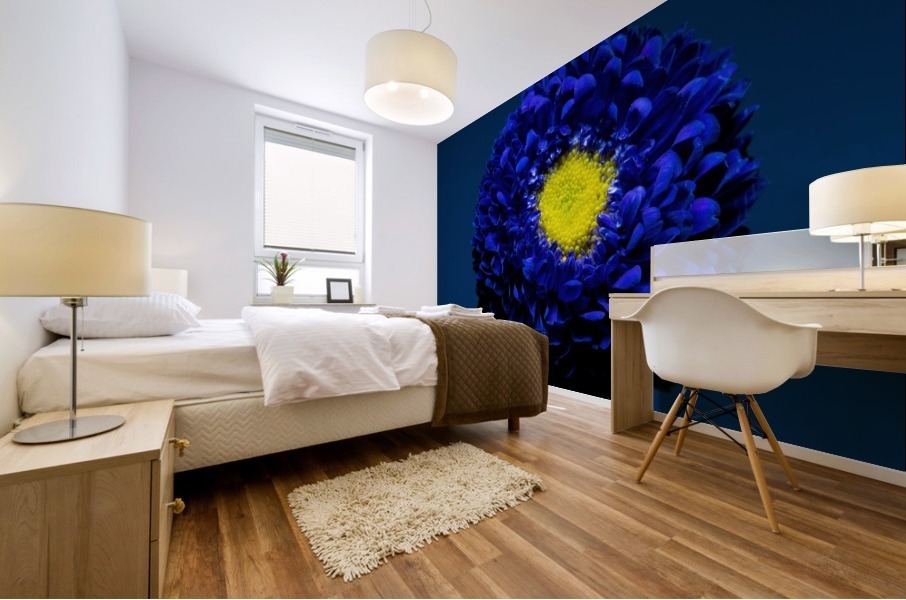 Blue Mural print