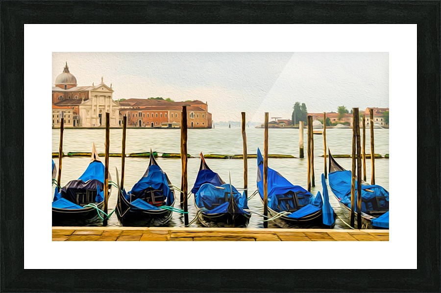 Gondolas Picture Frame print