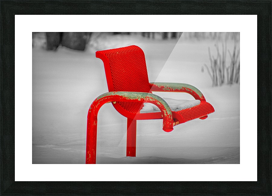 Red Chair Picture Frame print