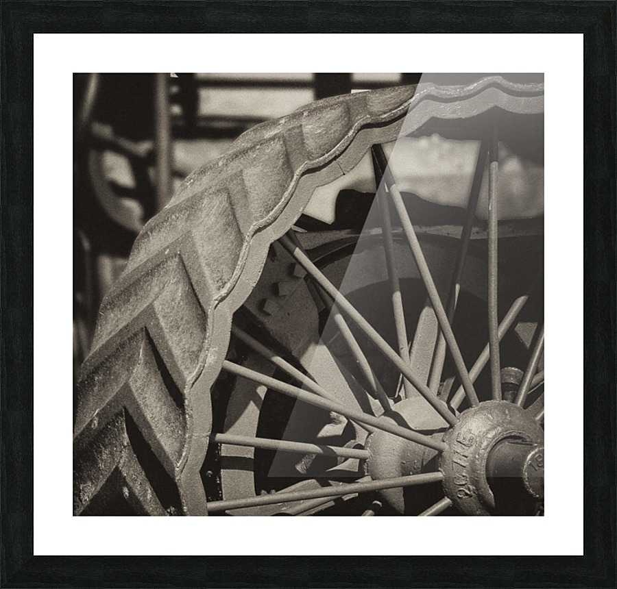 Steel Wheel Picture Frame print
