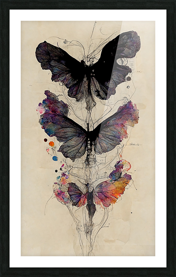 ButterflyEffect01 NoWB Picture Frame print