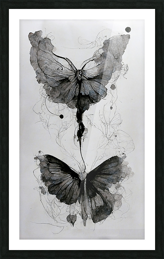 ButterflyEffect02 WB Picture Frame print
