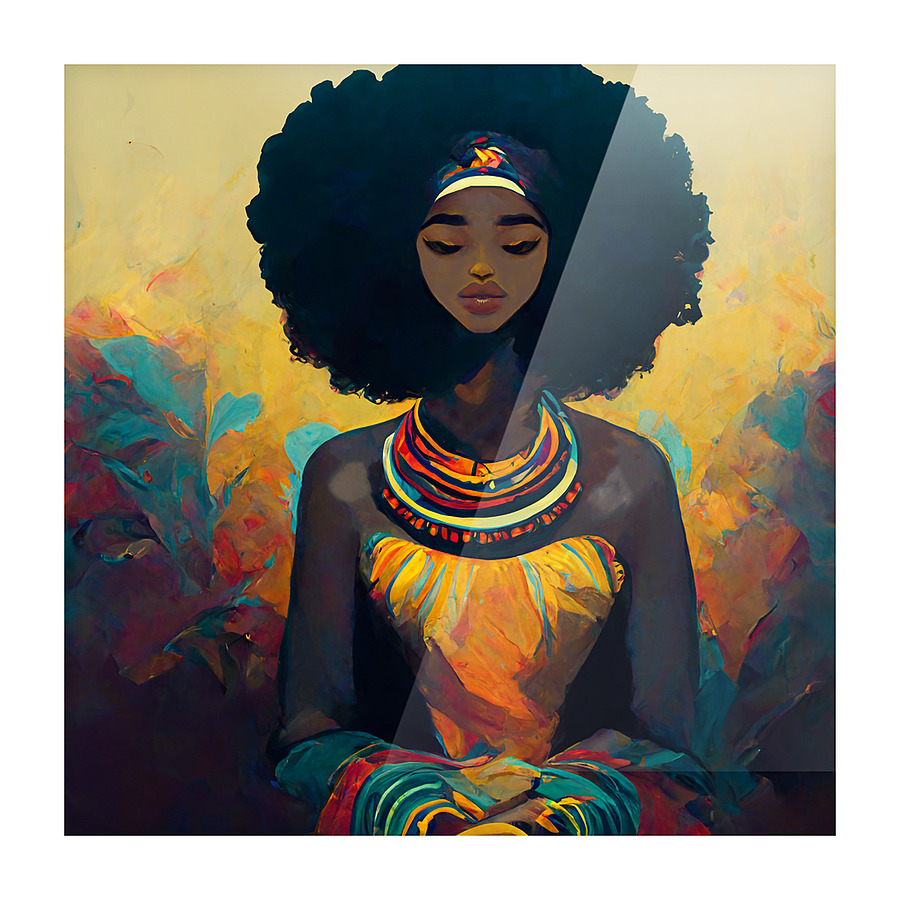 Coco Melanated Picture Frame print