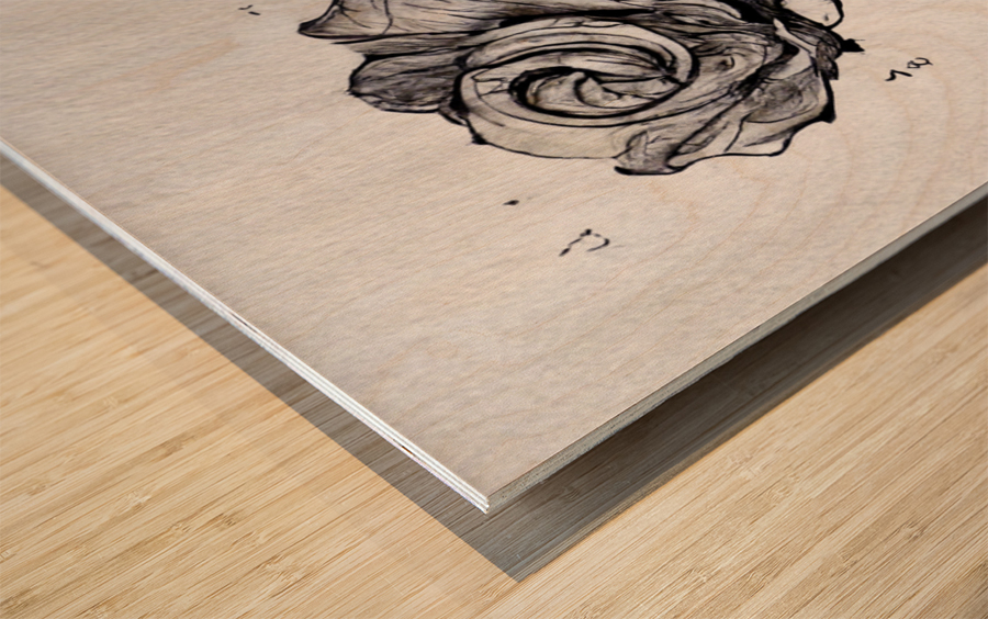 Black Rose Theory - Bright Wood print