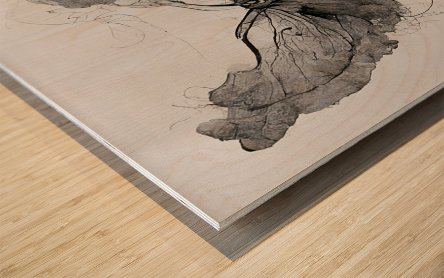 ButterflyEffect02 WB Wood print