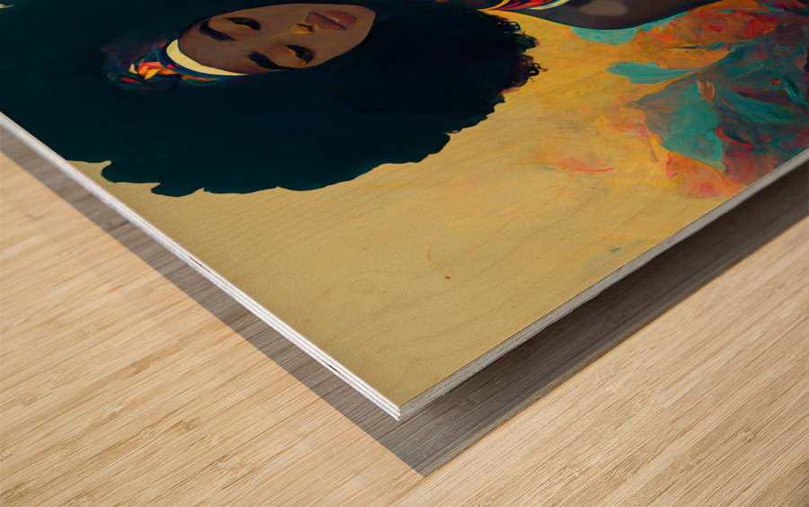 Coco Melanated Wood print