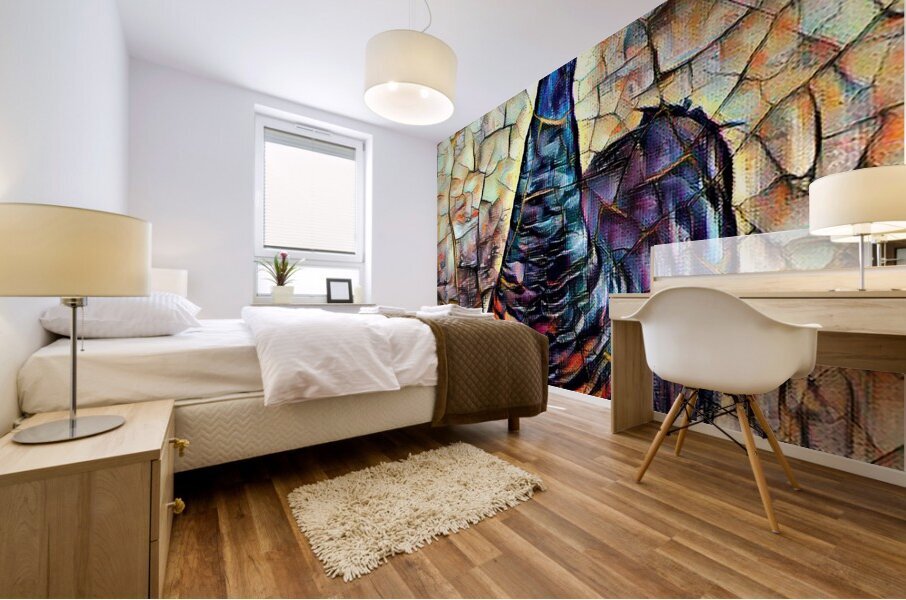 peacock 1 Mural print