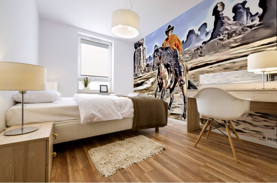 Vickie & Rowdy Yates Mural print