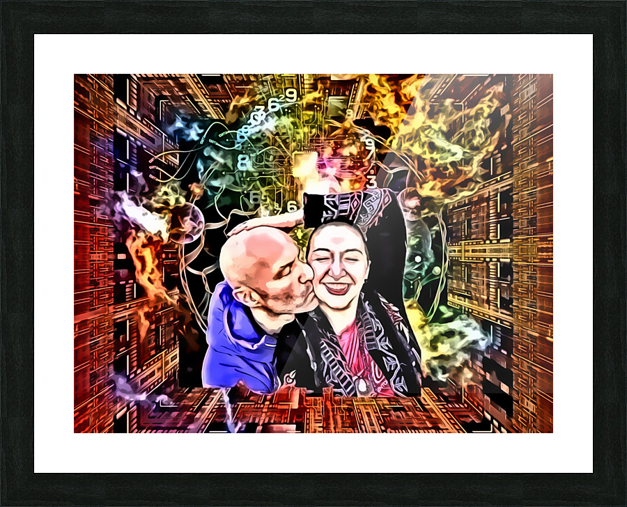 Cosmic Circuit Picture Frame print