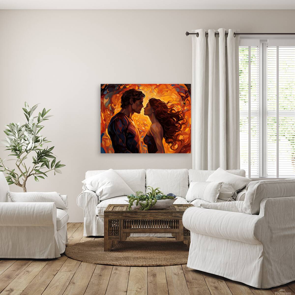 pharcry. the couple is looking at each other and Reproduction