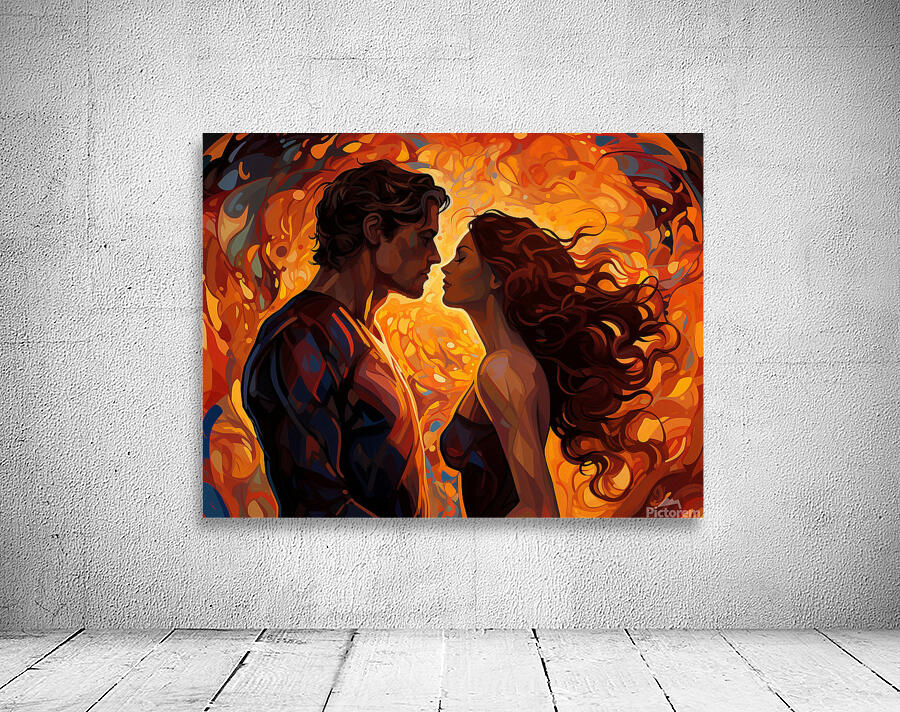 pharcry. the couple is looking at each other and Wall Preview