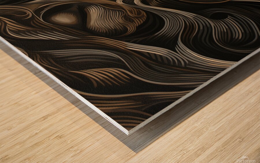 pharcry. a man and woman kiss each other while lo Wood print