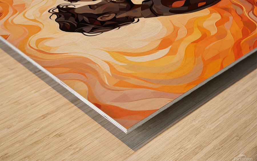 pharcry. the couple is looking at each other and  1707829186.6576 Wood print