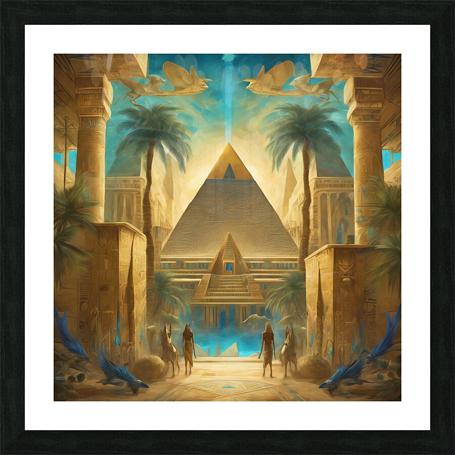 Pharaonic plate Picture Frame print