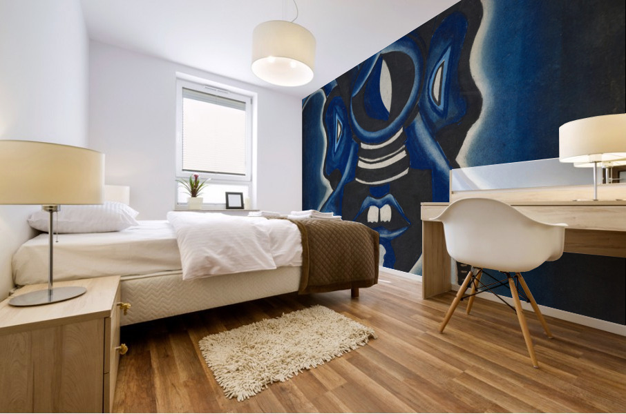RA 005 - כחול כנף - Blue wing Mural print