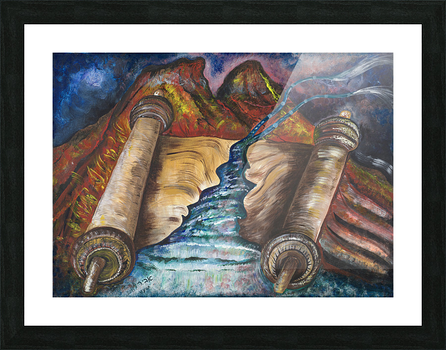 RA 038 - תורת חיים Picture Frame print