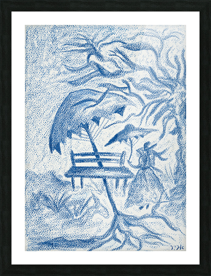 RA 021 - גברת - Lady Picture Frame print