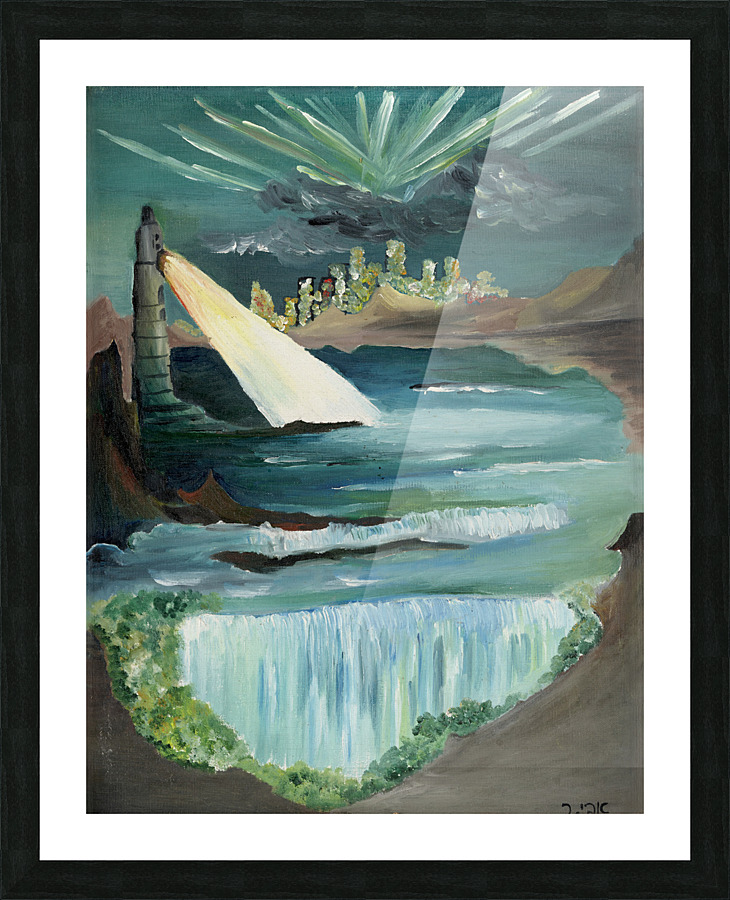 RA 040 - אור המגדלור - Lighthouse light Picture Frame print