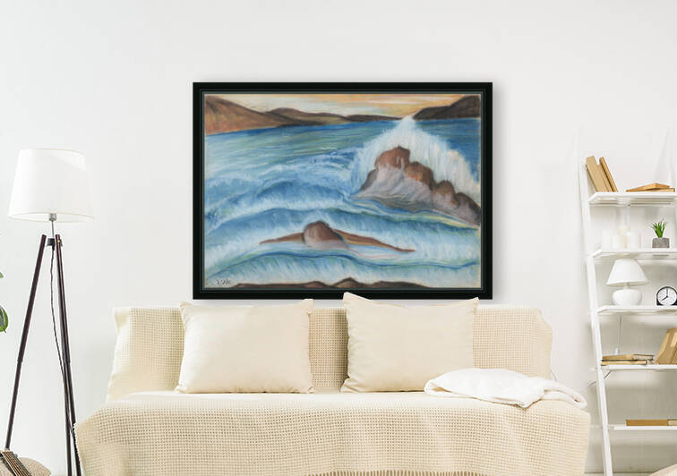 RA 002 - גל מתנפץ - crashing wave by Avi Romano Art