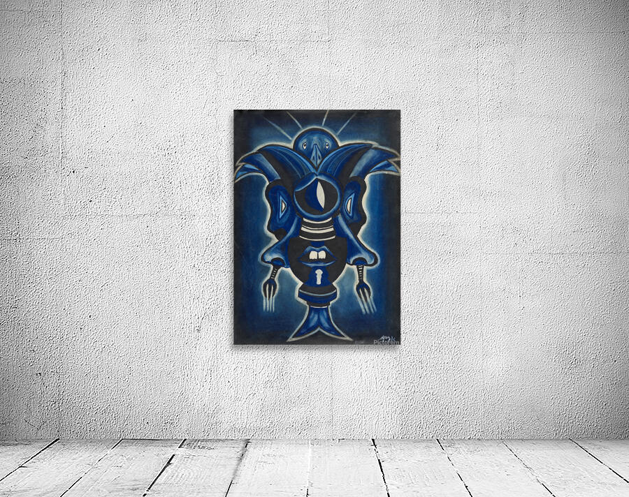 RA 005 - כחול כנף - Blue wing Wall Preview