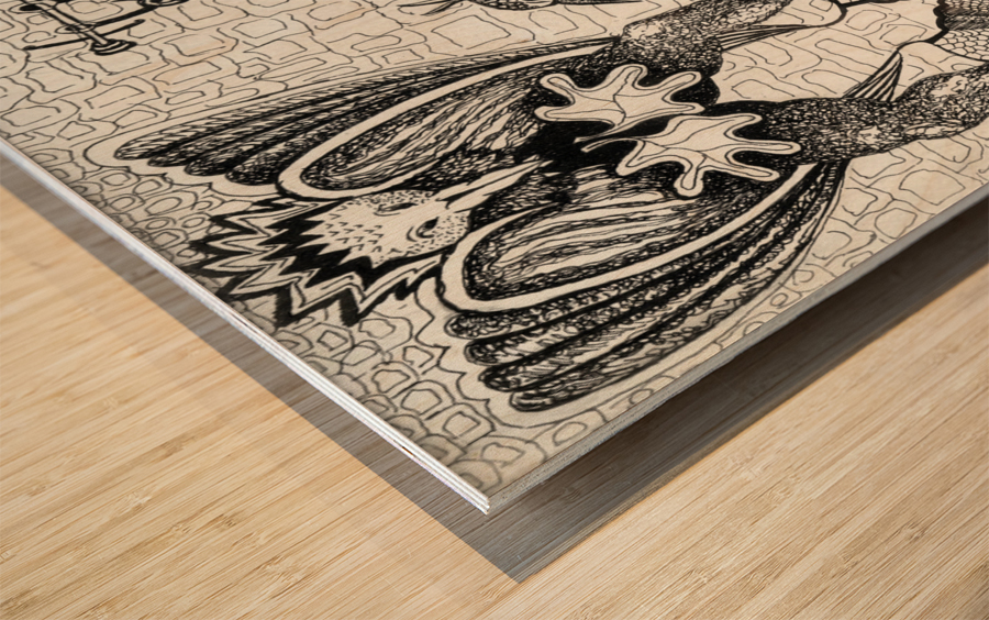 RA 026 - גיהנום - Hell Wood print
