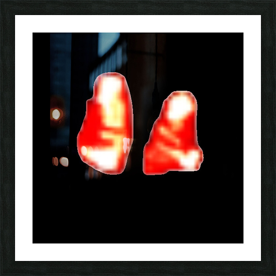 2 lit cigarettes Picture Frame print