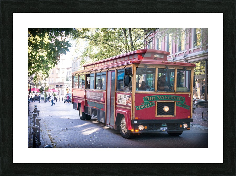 Vancouver Trolly Picture Frame print