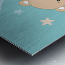Baby Bear blue 1 Metal print