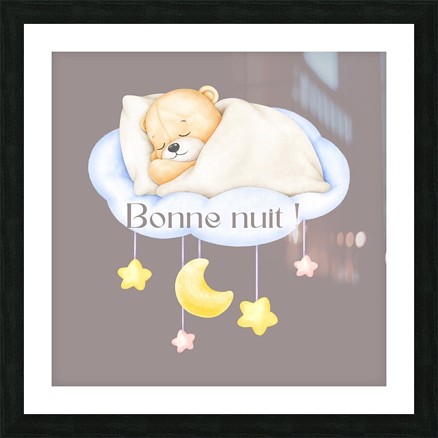 Good night baby bear  1 Picture Frame print