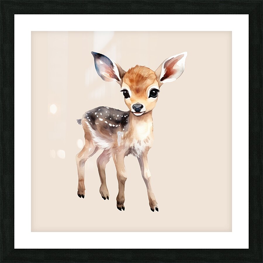 Baby animal Bambi 1 Picture Frame print