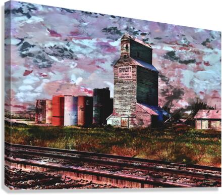 Sinnott Farm Elevator Stormy Canvas Print