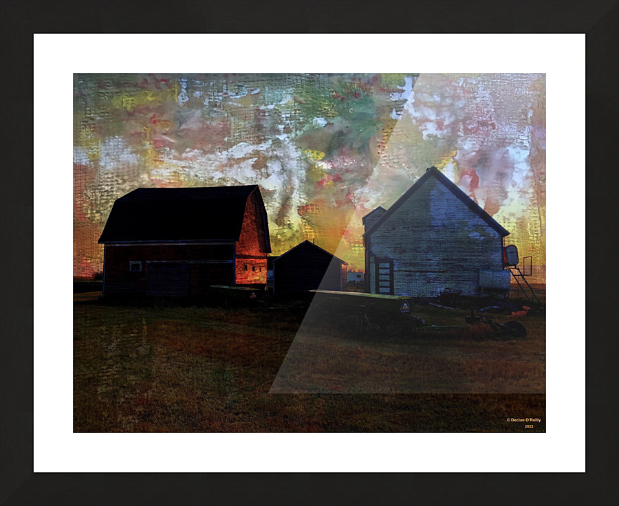 Barn at Dusk-2 Picture Frame print