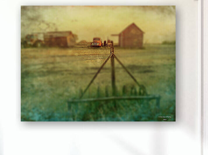 Blury Red Truck by Declan O Reilly