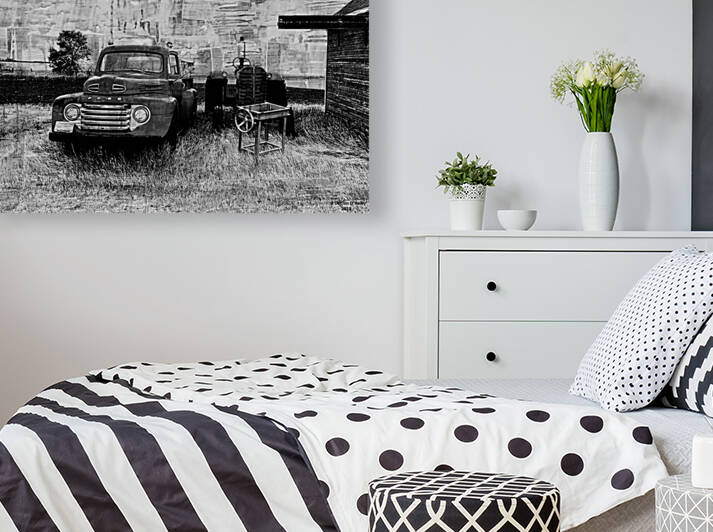 Black and White Truck by Declan O Reilly