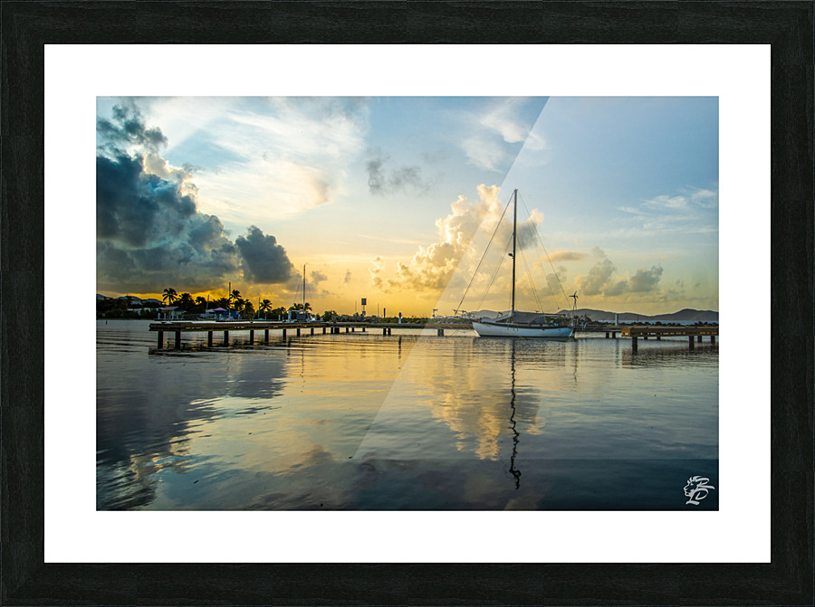 Marina Sunrise Picture Frame print