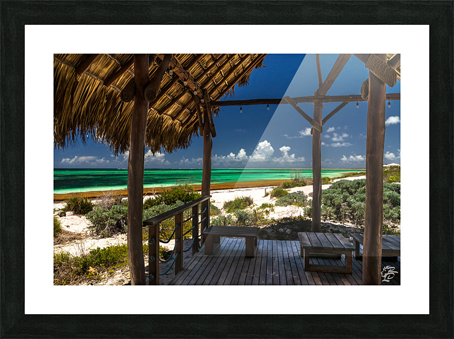 Anegada Beach Club Bar Picture Frame print