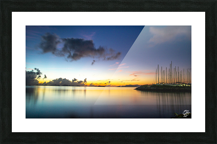 Nanny Cay Sunrise Picture Frame print
